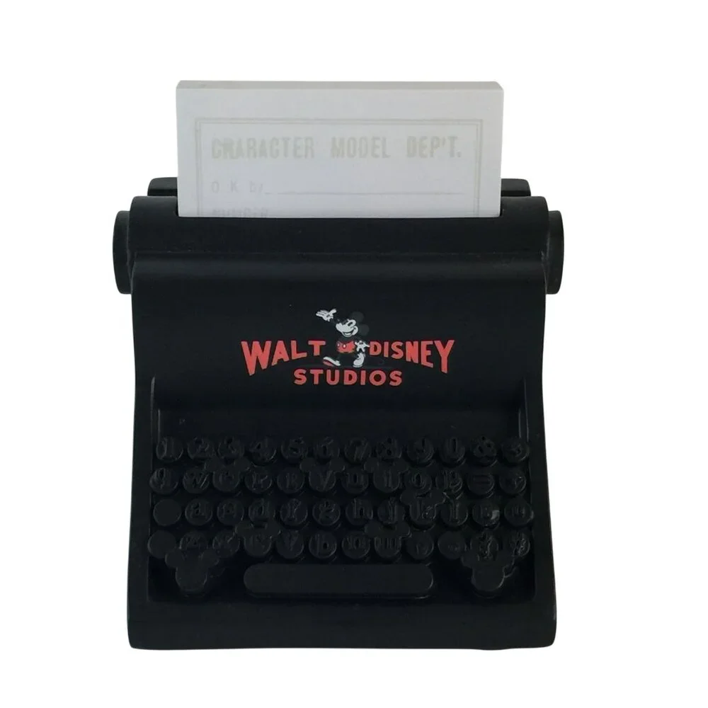 Disney‎ Parks 100 Mickey Mouse Walt Disney Studios Typewriter Sticky Note Holder